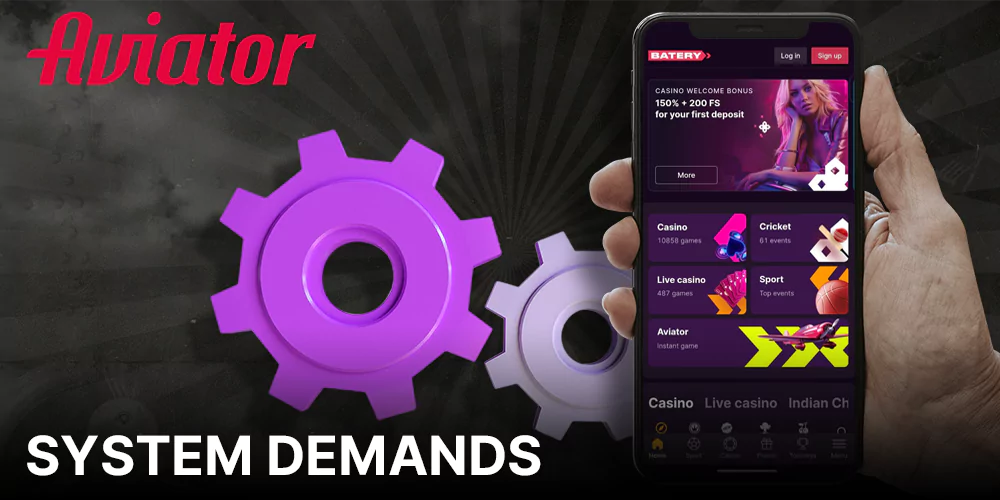 System Requirements of the Batery Aviator App