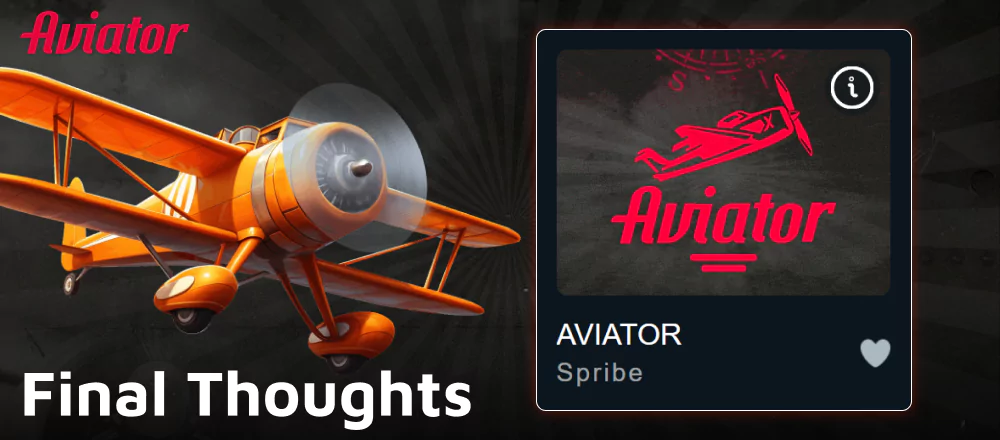 Final verdict: play Aviator game at Rajabets India