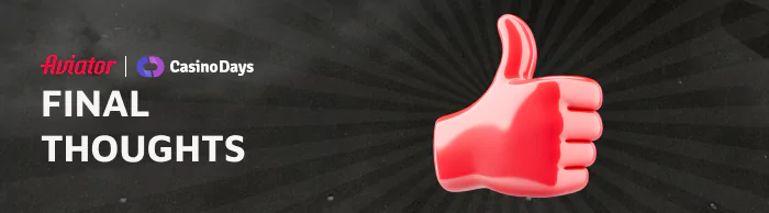 Resume of Casino Days Aviator India