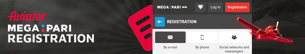 How to register at Megapari IN to play Aviator
