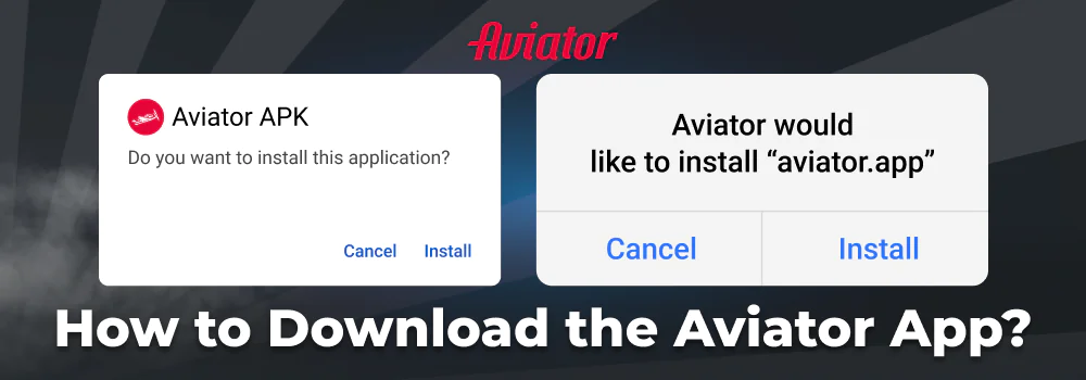 Instruction on how to download Aviator app